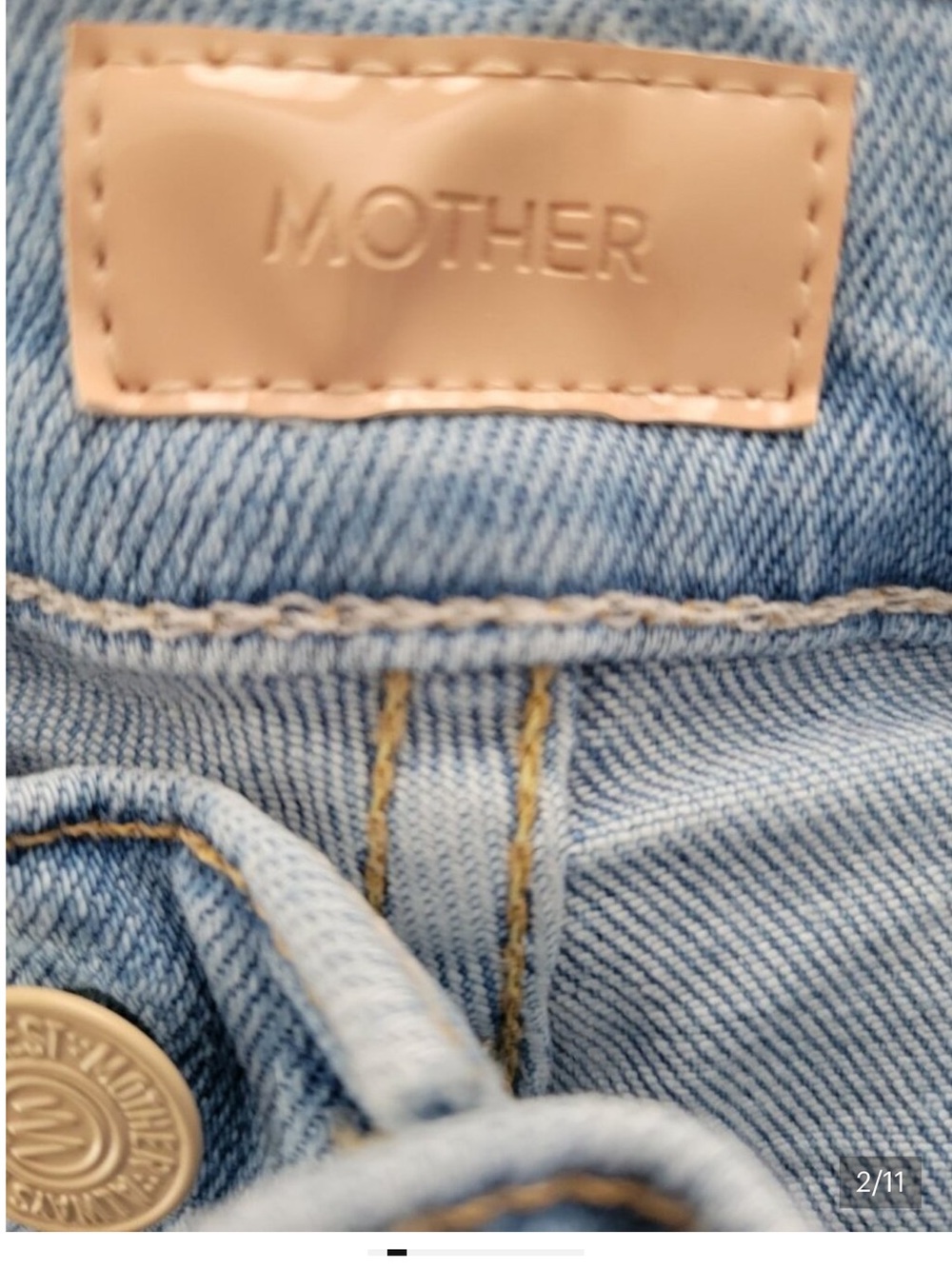 MOTHER Light Blue Mid Rise Dazzler Ankle Jeans - Picture 9 of 11